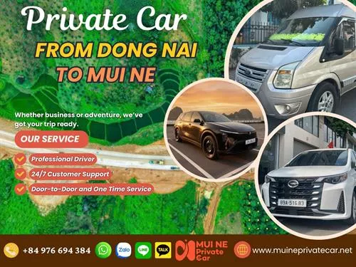 Private Car From Dong Nai to Mui Ne